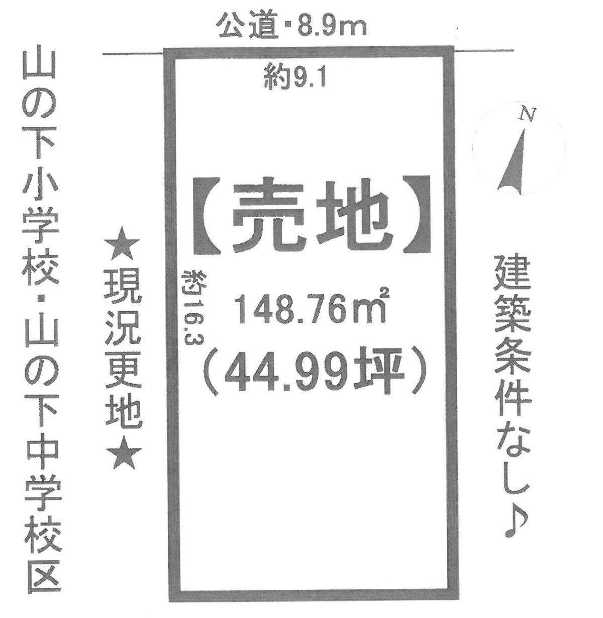 新潟市東区山の下町