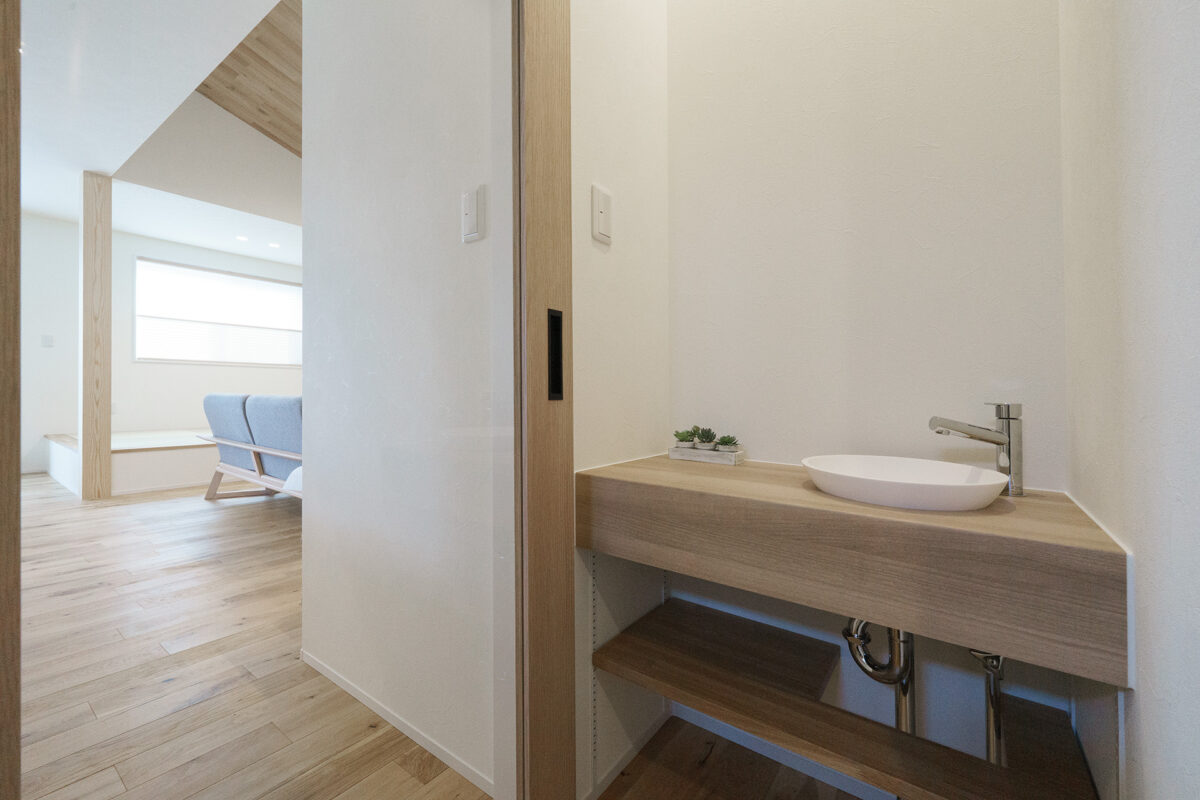 ワンフロアで完結する、平屋のような暮らし方。