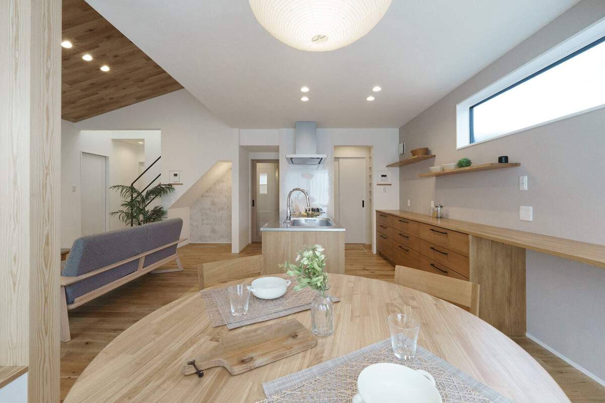 ワンフロアで完結する、平屋のような暮らし方。